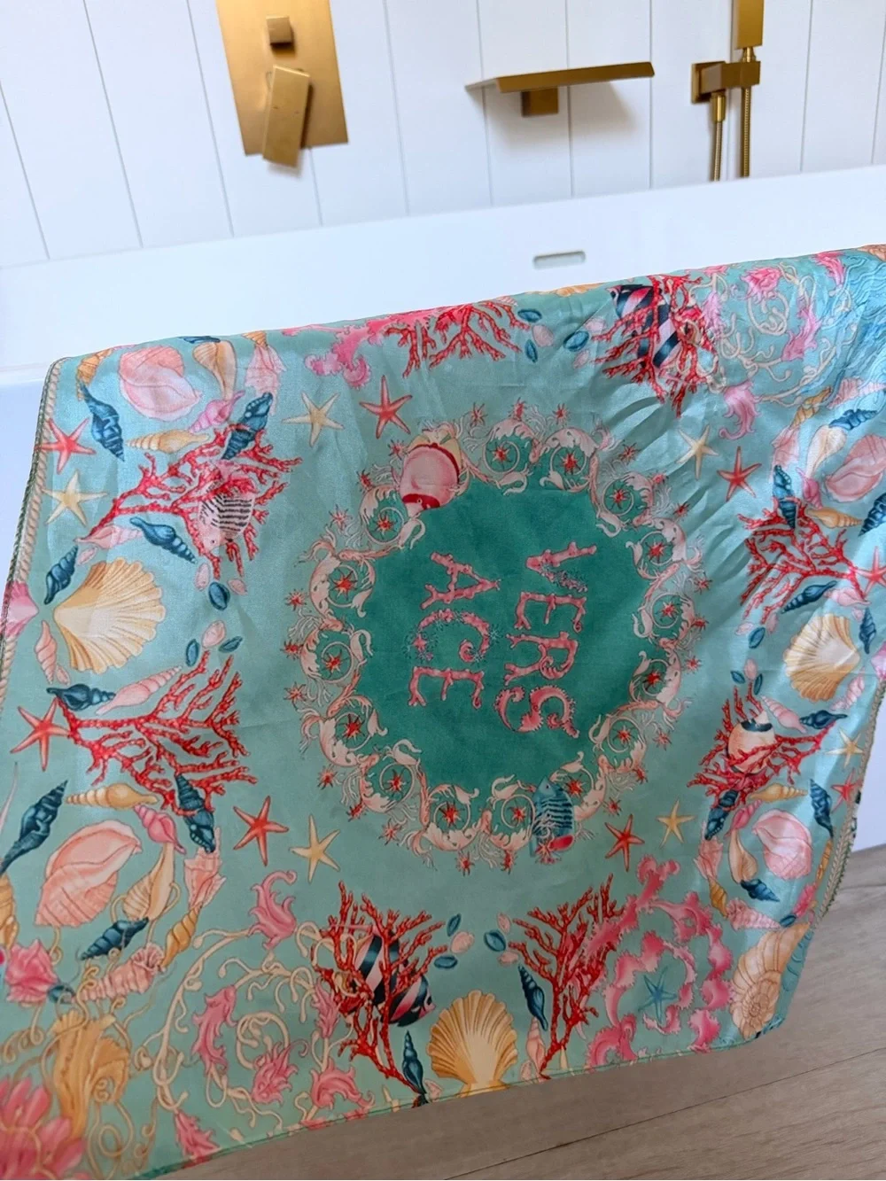 Mermaid satin scarf